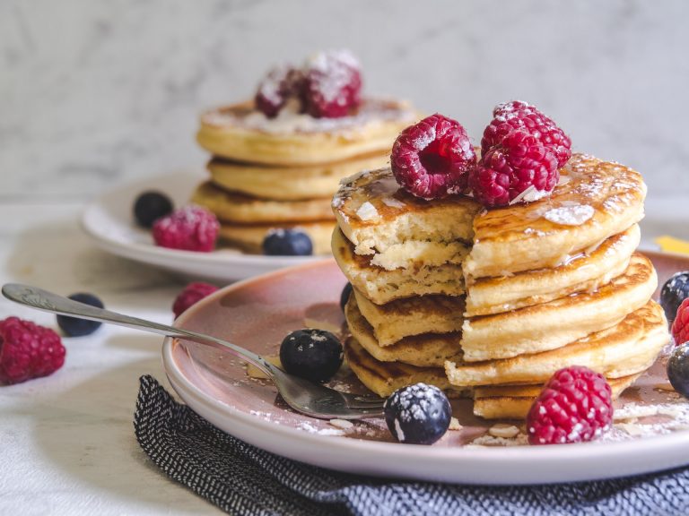 Ontbijten met American pancakes