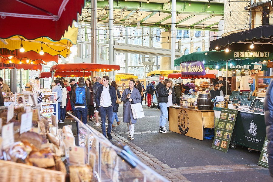 Borough Market in Londen