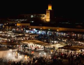 Djemaa El Fna streetfood in Marrakech