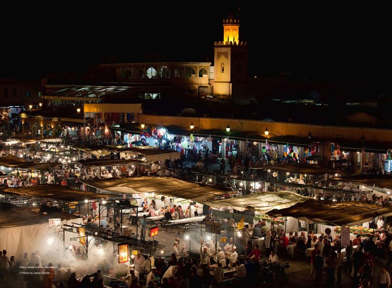 Djemaa El Fna streetfood in Marrakech