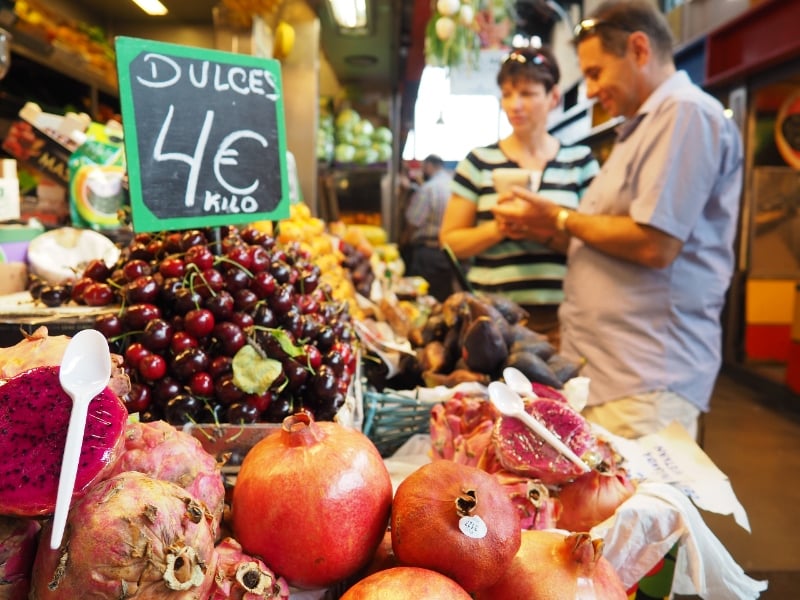 Málaga markt in Málaga