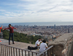 Uitzicht Barcelona bunkers Carmel