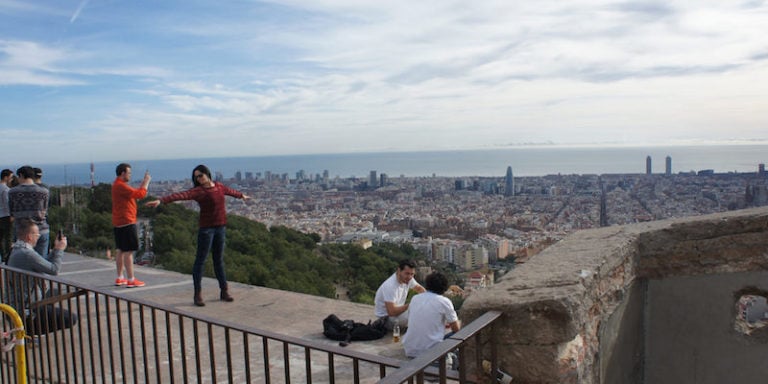 Uitzicht Barcelona bunkers Carmel