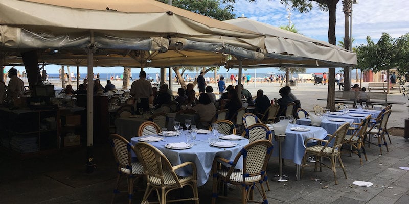 Restaurant Salamanca in de wijk Barceloneta aan het strand van Barcelona