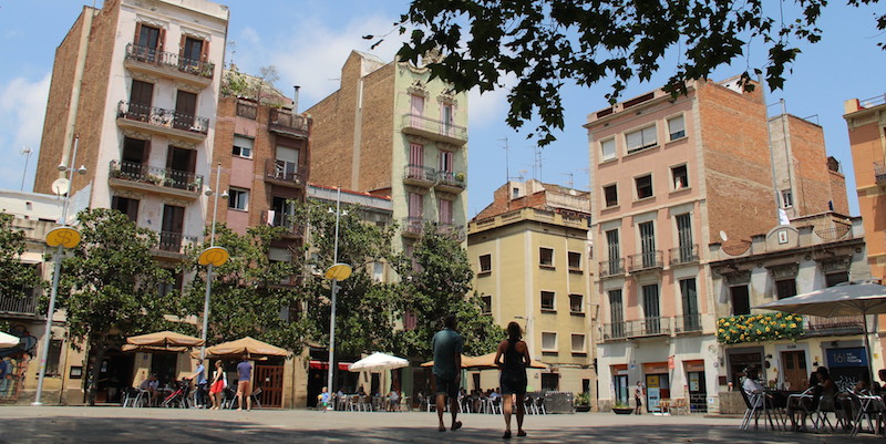 De wijk Gràcia in Barcelona
