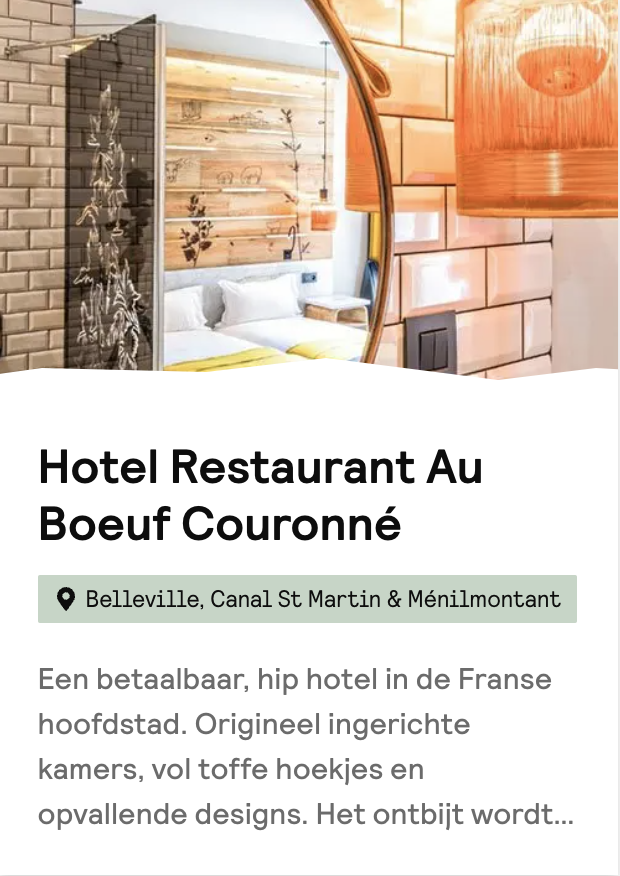 Hotel Belleville parijs